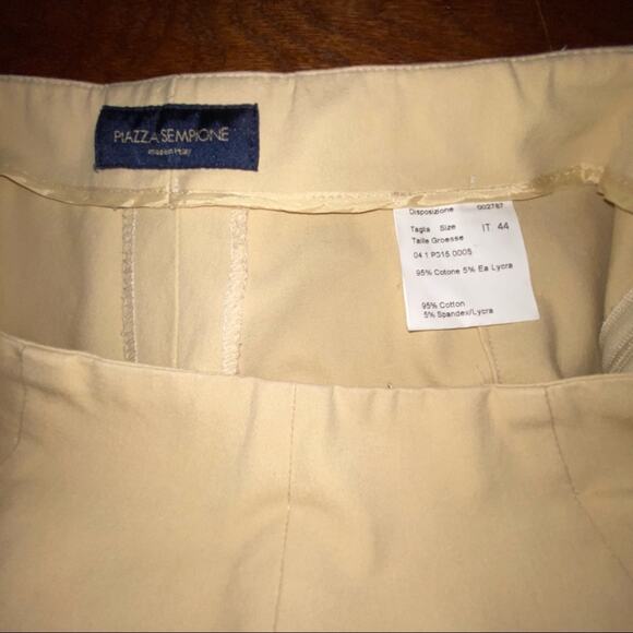 Piazza Sempione Womens Audrey Pants in Stretch Cotton 8 - Picture 6 of 11